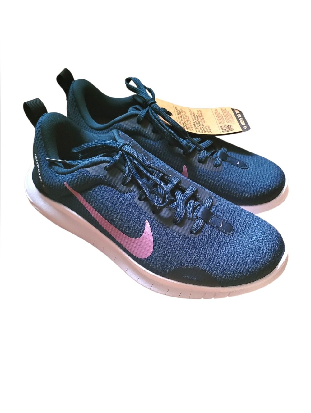New In Box Nike Women's Navy/Plum W Flex Experience RN 12 Sneakers, Sz 8.5